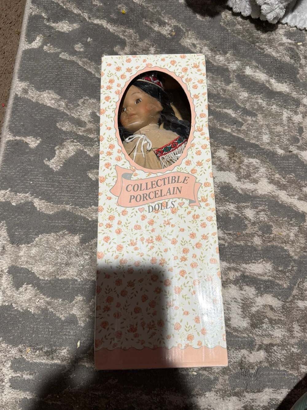 Collectible Porcelain Dolls Native American Girl Doll